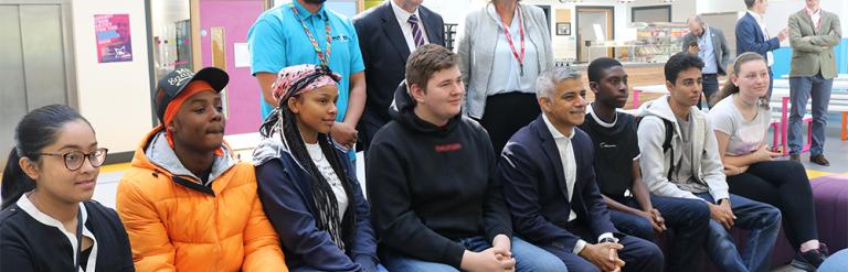 Leader with Mayor at Youth Zone