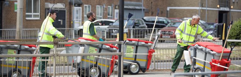 Street cleansing team members 