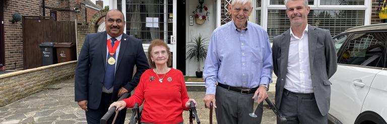 Trevor and Doreen Lock plaque event