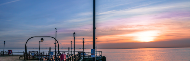 southend pier at sunset