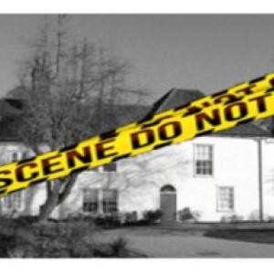 Image of Valence House with crime scene tape across