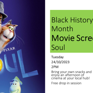 Black History Month - "Soul" Movie Screening 24 Oct 2023