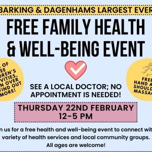 Barking and Dagenham's Largest Ever Free Family Health and Well-being Event!