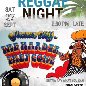 Text containing information that can be found on this page, accompanied by reggae visual designs